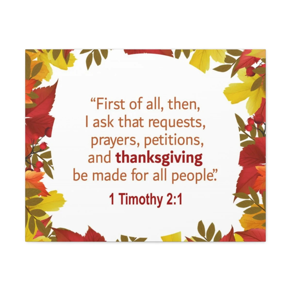 Scripture Walls Made For All People 1 Timothy 2:1 Bible Verse Canvas Christian